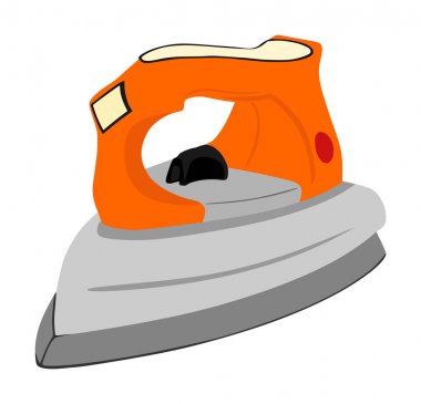 Demir vektör izole edilmiş. Beyaz arka planda yalıtılmış flatiron vektör çizimi.