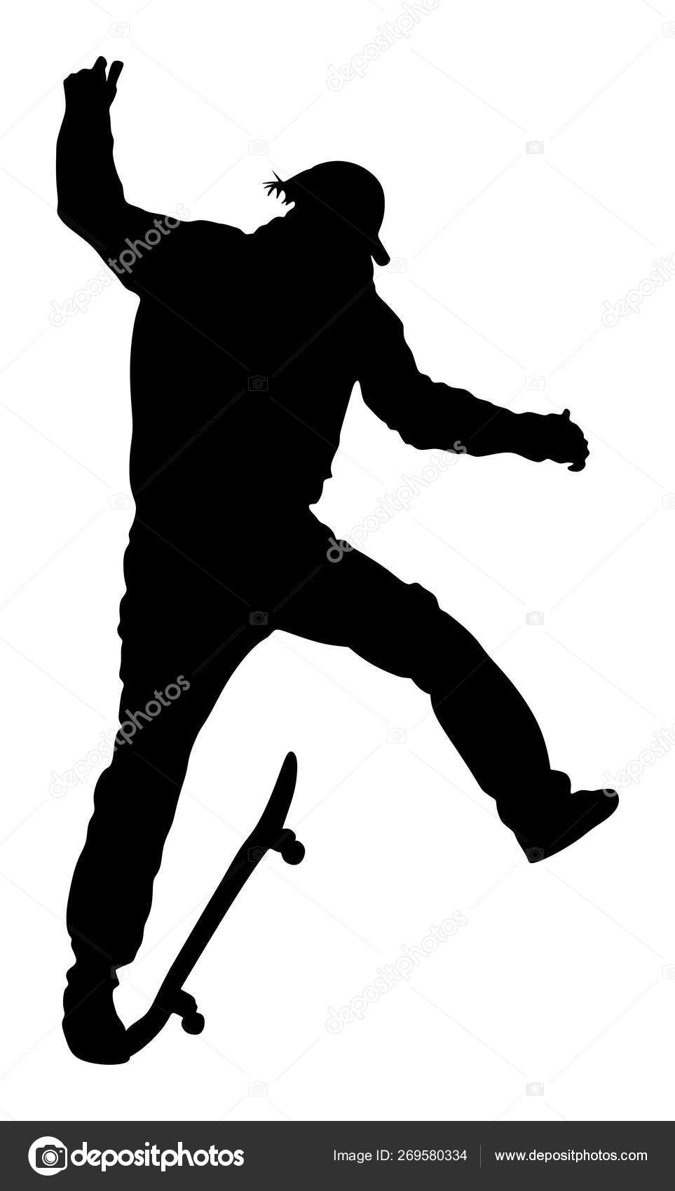 Jogo Esporte Extremo Skatista Parque Skate Truque Salto Aéreo Ilustração  imagem vetorial de Dovla982© 268598110
