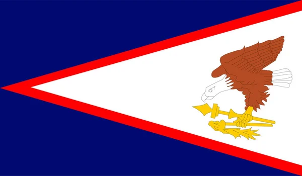 Wektor Flaga Samoa Amerykańskie — Wektor stockowy