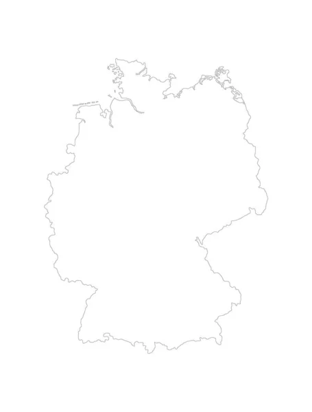 Mapa Vectorial Banner Alemán Icono Alemania Aislado Sobre Fondo Blanco — Archivo Imágenes Vectoriales