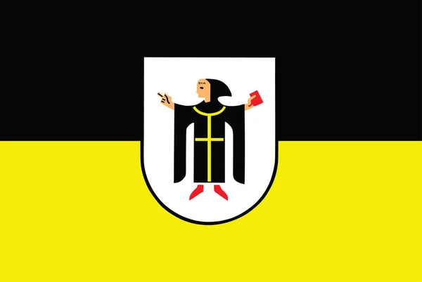 Bandera Munich Alemania Original Simple Munich City Flag Vector Aislado — Archivo Imágenes Vectoriales