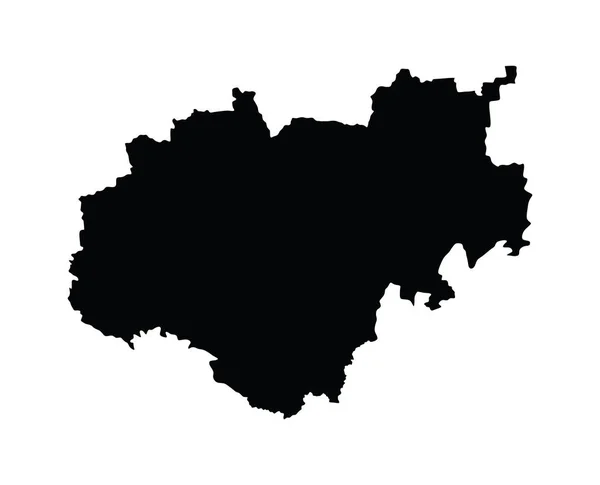 Mapa Kabardino Balkaria Mapa Wektorowa Białym Tle Wysoka Szczegółowa Ilustracja — Wektor stockowy