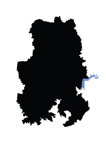 Карта Удмуртської Республіки Росія Векторна Карта Ізольована Білому Фоні Висока — стоковий вектор