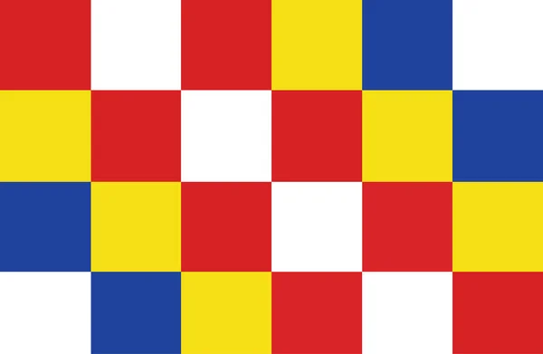 Antwerpen Provinz Vektor Flagge Belgien Antwerpen Provinz Flaggenvektor — Stockvektor