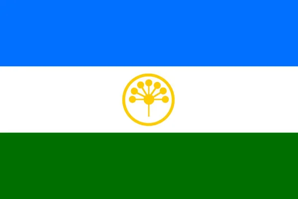 Bashkortostan Zászló Vektor Orosz Föderáció Területén Etnikai Oroszország Ország Zászlaja — Stock Vector