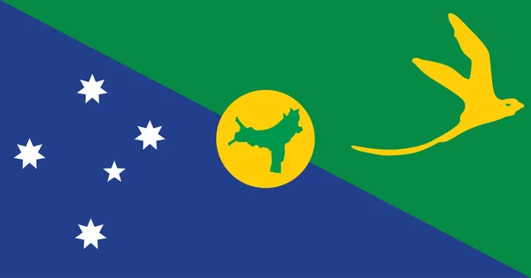 Christmas Island Flag Vector Illustration — Stock Vector