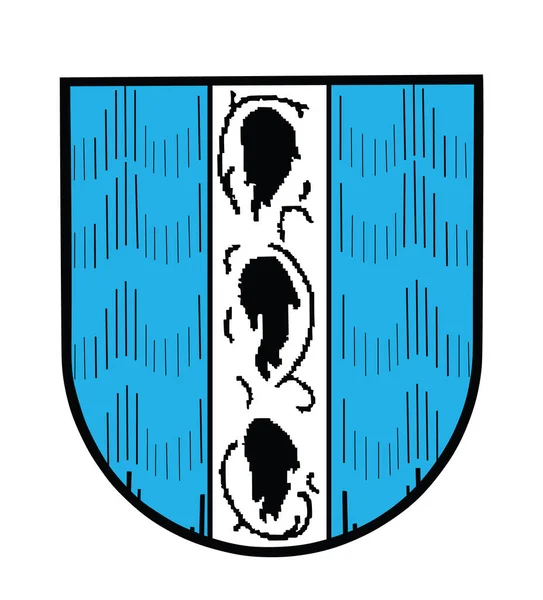 Герб Брегенц Символ Міста Австрійській Векторній Ілюстрації Ізольований Vorarlberg Province — стоковий вектор