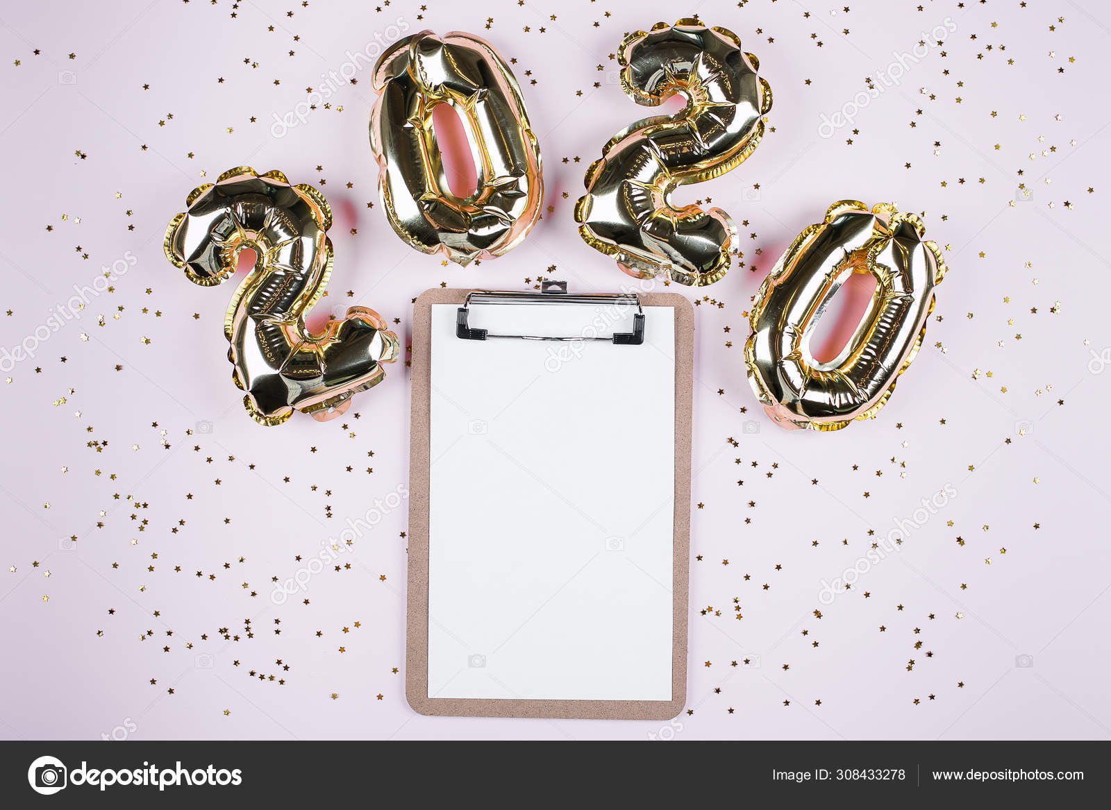 Download Happy New Year 2020 Number 2020 Gold Balloon Mockup Concept Stock Photo Image By C Anikonaann 308433278