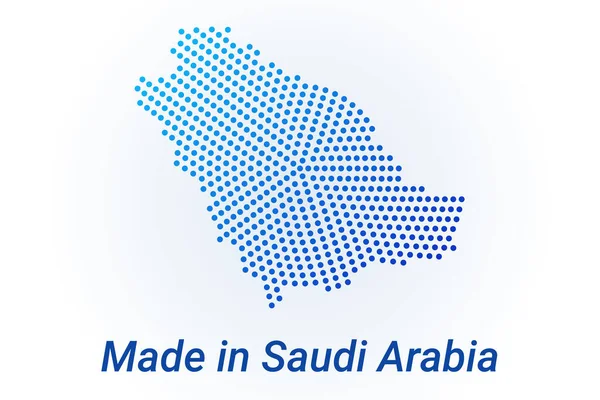 Ikona Arabii Saudyjskiej Ilustracja Logo Wektora Tekstem Made Arabia Saudyjska — Wektor stockowy