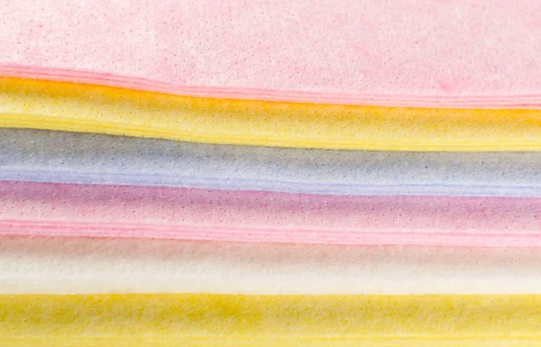 Pastel Renk Kumaş Arka Plan Veya Doku Katlanmış Yeni Yumuşak — Stok fotoğraf