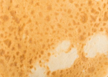 İnce gözleme veya Tortilla arka plan üstten görünüm. Taze ev yapımı krep veya metin alanı olan Lay düz gözleme