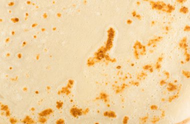 İnce gözleme veya Tortilla arka plan üstten görünüm. Taze ev yapımı krep veya metin alanı olan Lay düz gözleme