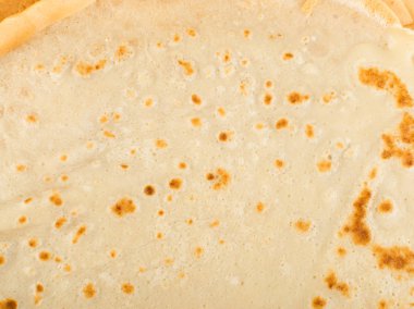 İnce gözleme veya Tortilla arka plan üstten görünüm. Taze ev yapımı krep veya metin alanı olan Lay düz gözleme