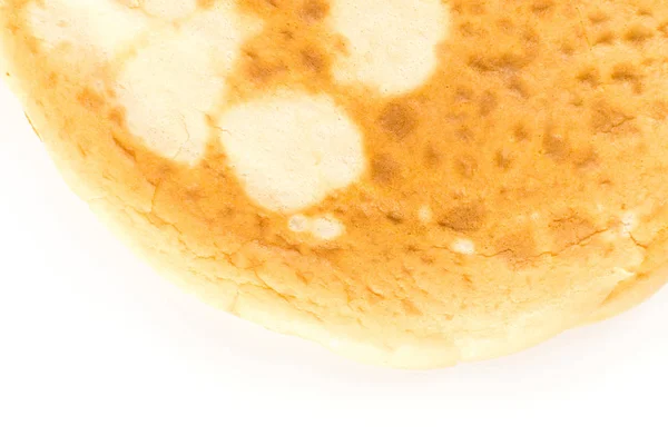 Panqueques Delgados Tortilla Aislada Sobre Fondo Blanco Vista Superior Crepes —  Fotos de Stock