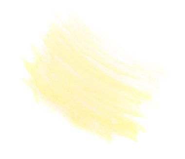 Beyaz Kağıt arka plan üzerinde soyut sarı sulu boya konturları