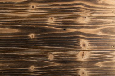 Eski karanlık ahşap arka plan yanmış. Ahşap tahta tahta doku vurulmuş. Vintage yenilikçi tasarım için doğal rustik fotoğraf zemin