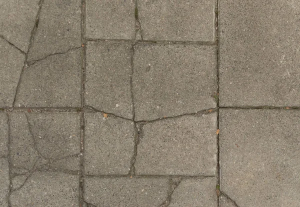 Grey Old Pavement Top View Granite Cobblestone Road Древний Кирпичный — стоковое фото