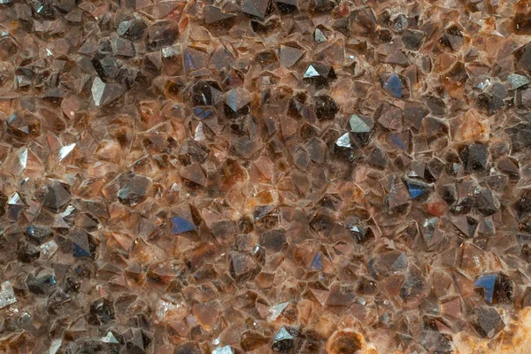 Grey Smoky Quartz Silicon Dioxid Crystals Gemstone Background Pattern Natural — Stock Photo, Image