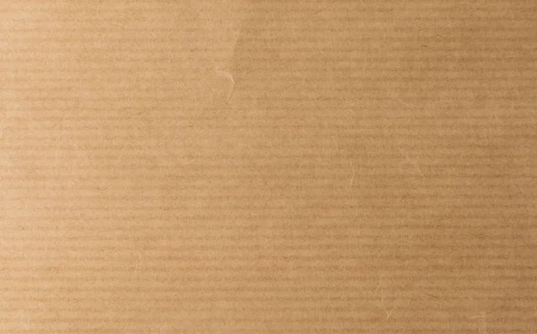 Striped Brown Craft Paper Top View Com Espaço Cópia Para — Fotografia de Stock