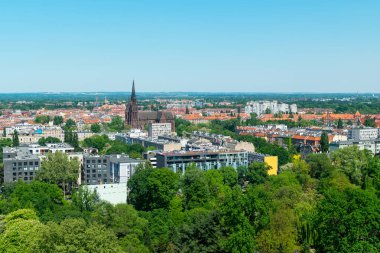 Wroclaw - Polonya - 7 Mayıs 2018: St John Katedrali kuleden Baptist Wroclaw için göster