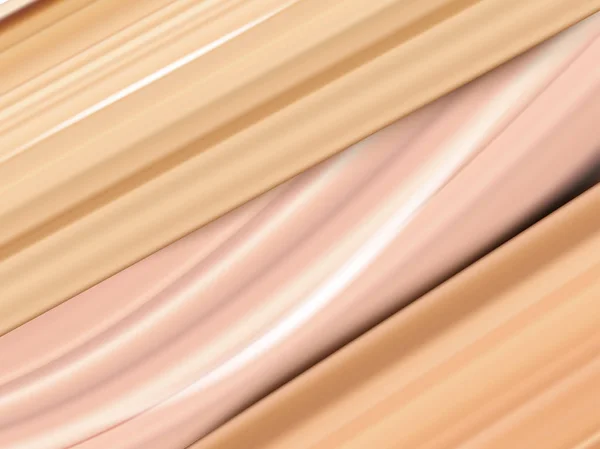 Flüssige Foundation Creme Textur Für Natürliches Make Oder Kosmetische Concealer — Stockvektor