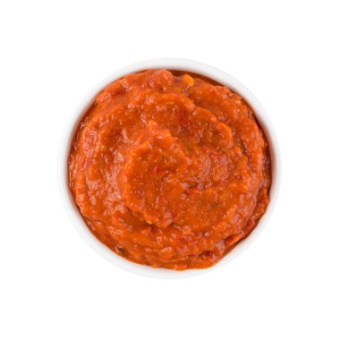 Ajvar veya Pindjur Portakal Sebze Spread Biber yapılmış