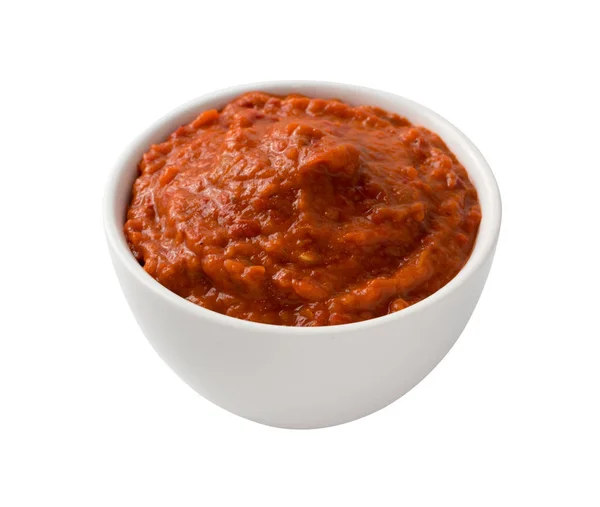 Tartinade de légumes Ajvar ou Pindjur à base de poivrons — Photo