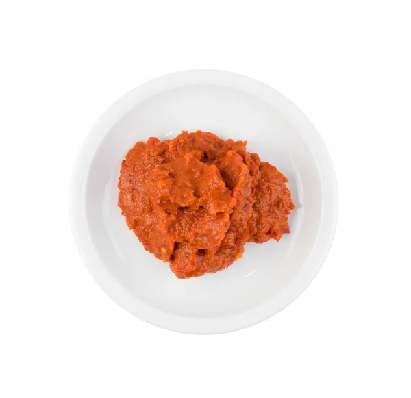 Ajvar lub Pindjur Orange roślinne Spread wykonany z Bell Peppers — Zdjęcie stockowe
