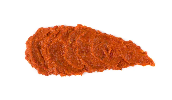 Ajvar vagy Pindjur Orange zöldség spread készült kaliforniai paprika — Stock Fotó