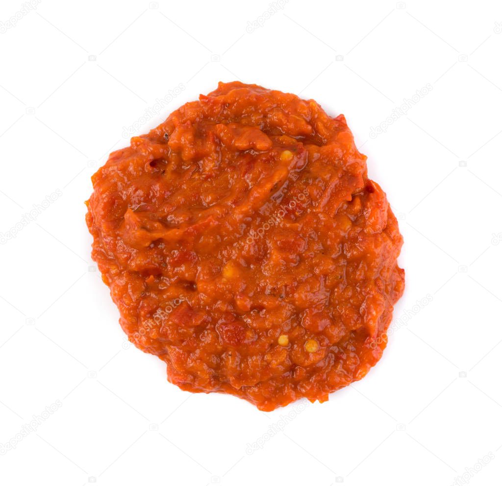 Ajvar or Pindjur Orange Vegetable Spread made from Bell Peppers