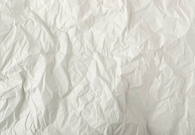 Beyaz İnce Buruşuk Craft Kağıt Arka Plan Levha