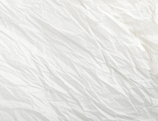 Hoja de fondo de papel artesanal arrugado delgado blanco — Foto de Stock