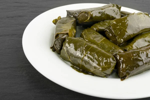 Παραδοσιακό τουρκικό dolma, sarma ή ντολμάδες κορυφή θέα — Φωτογραφία Αρχείου