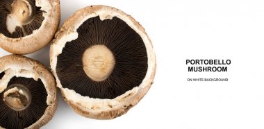 Portobello mantar, portabella veya portobella beyaz izole