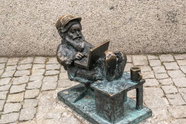Editorial Image of Wroclaw Gnome in Old City Center clipart
