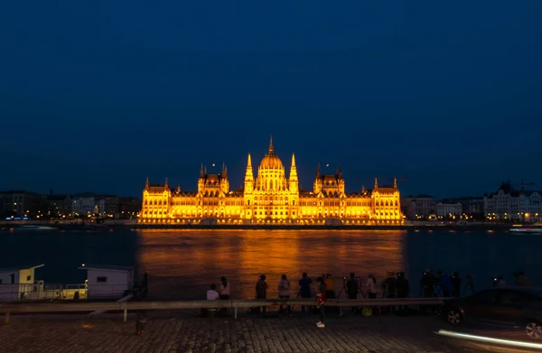 A magyar Parlament épülete vagy a Parlament, Budapest — Stock Fotó