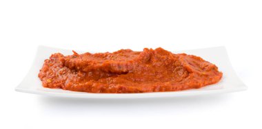 Ajvar veya Pindjur Portakal Sebze Spread Biber yapılmış