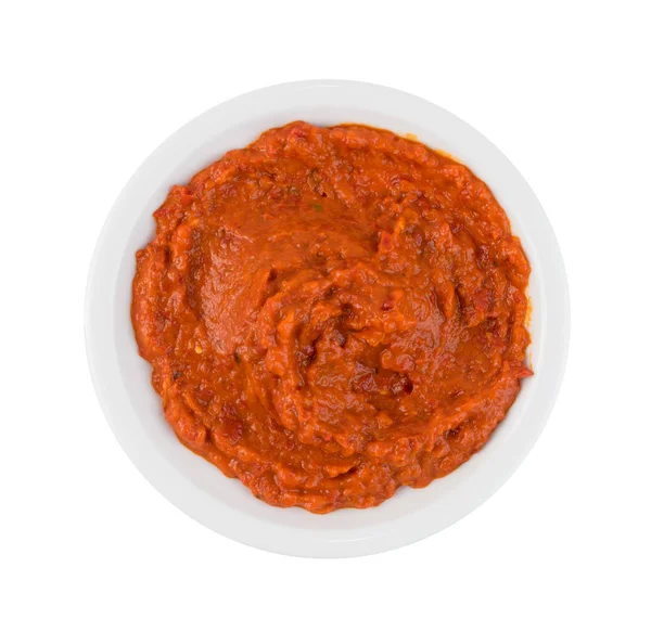 Espalhe de legumes laranja Ajvar ou Pindjur feito de pimentas de sino — Fotografia de Stock