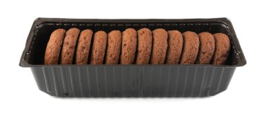 Çikolata Dolgulu Yumuşak Çikolatalı Tereyağlı Kurabiye Ler İzole