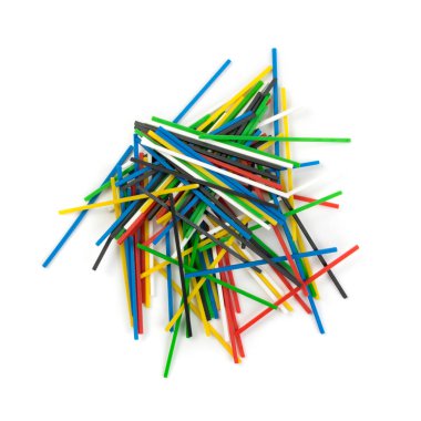 Matematik Öğrenme için Renkli Plastik Matematik Sticks Yığını