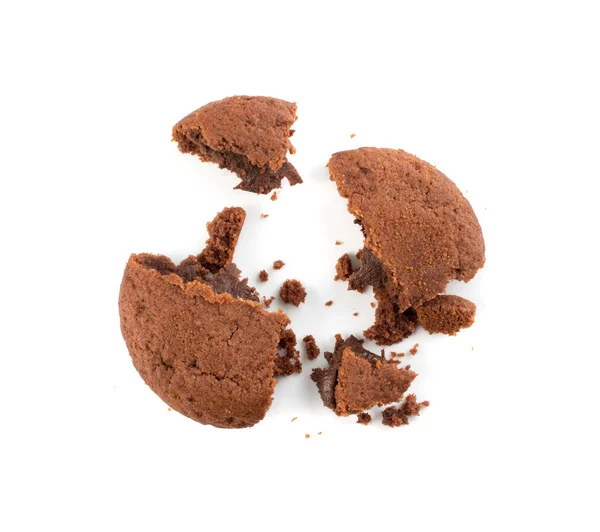 Měkké čokoládové sušenky s neizolovaným čokoládovým vyplněním — Stock fotografie