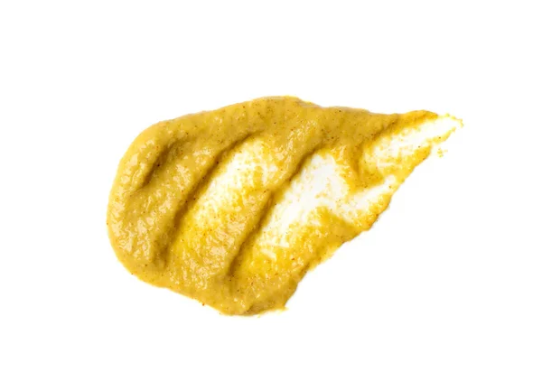 Mustárszósz Fröccsenés Elkülönítve Dijon Mézes Mustár Kenhető Tejszín Folyékony Öntet — Stock Fotó