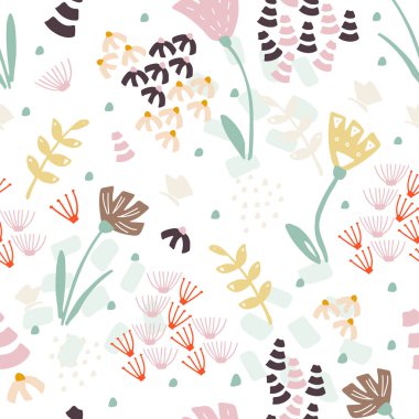 Çiçeklerle kusursuz desen