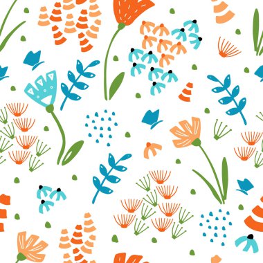 Çiçeklerle kusursuz desen