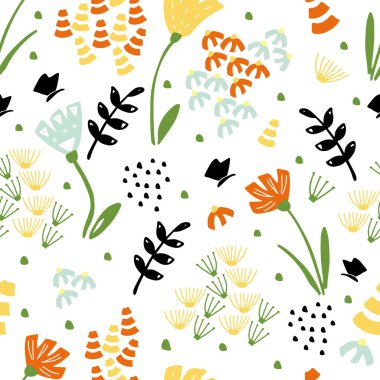 Çiçeklerle kusursuz desen