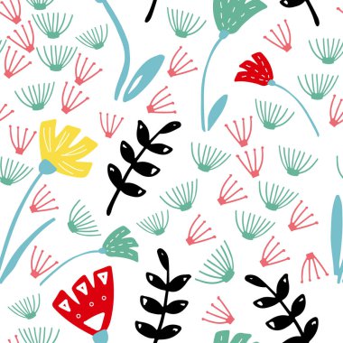 Çiçeklerle kusursuz desen