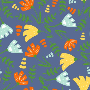 Çiçeklerle kusursuz desen