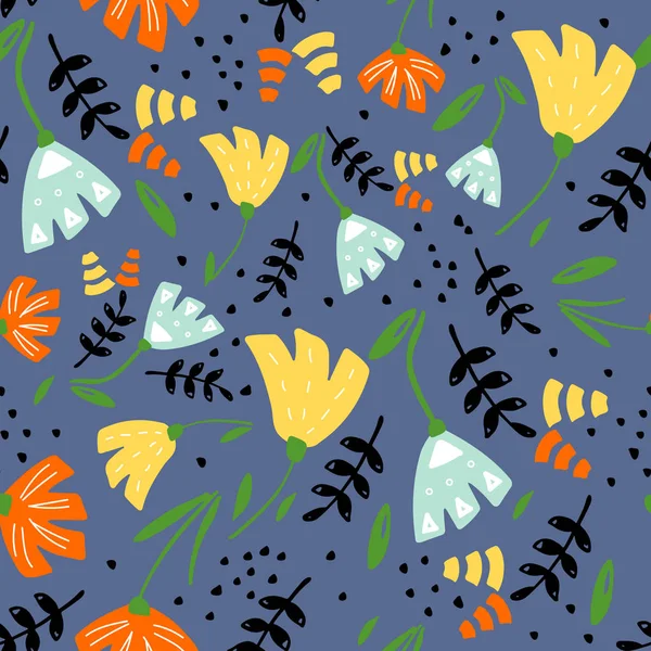 Seamless pattern with floral