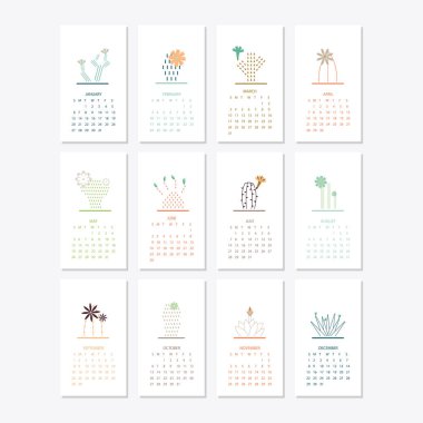 2019 takvim kalıp çizmek