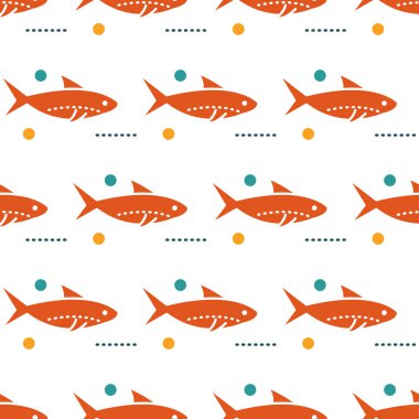 deniz yaratıkları seamless modeli